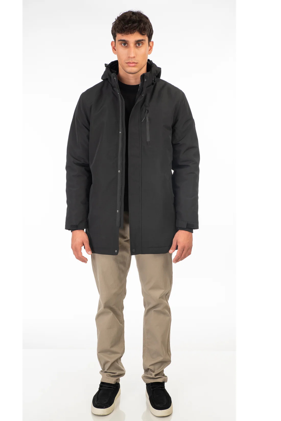 MJK-2018A Double Jackets Parka (Μεγάλα Μεγέθη) Black 50