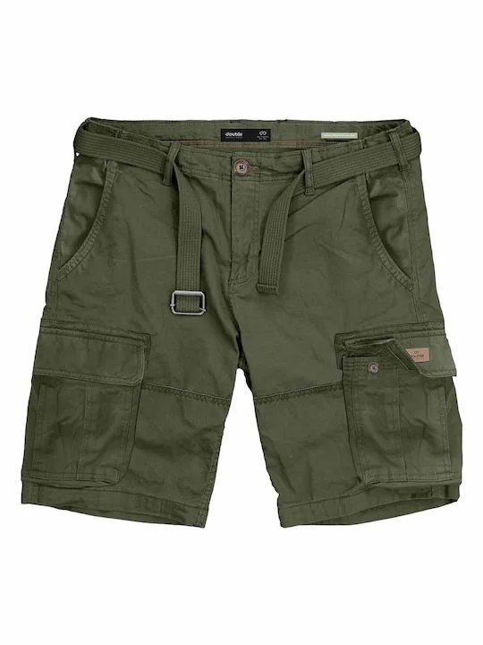 Double Ανδρική Βερμούδα Cargo MSHO-151A Khaki