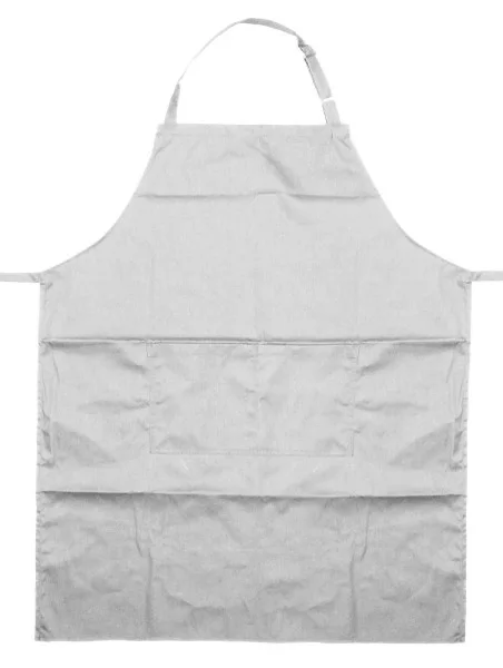 Apron 03 Ποδιά Μαγείρων μακριά με στηθούρι Χρώμα Άσπρο