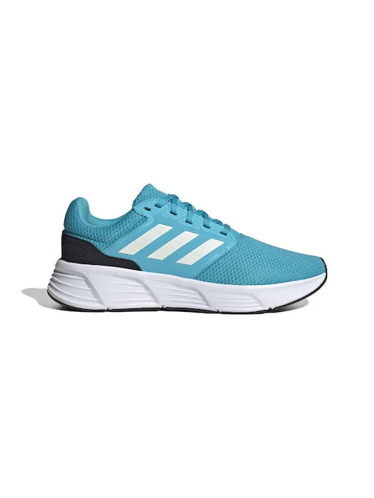 Adidas Men Galaxy 6 Lucid Cyan/Zero Metalic/Solar Red IE1980