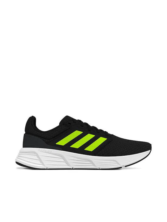 Adidas Men Galaxy 6 black/Lucid Lemon/Black Blue Metallic IE1974