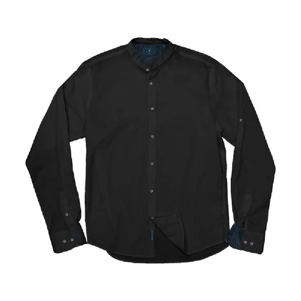 GS-504VA Double Slim Line Shirt Mao Collar (μεγάλα μεγέθη)(black)