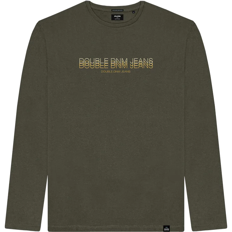 TS-237A Double Round Neck Graphic Print (Khaki)