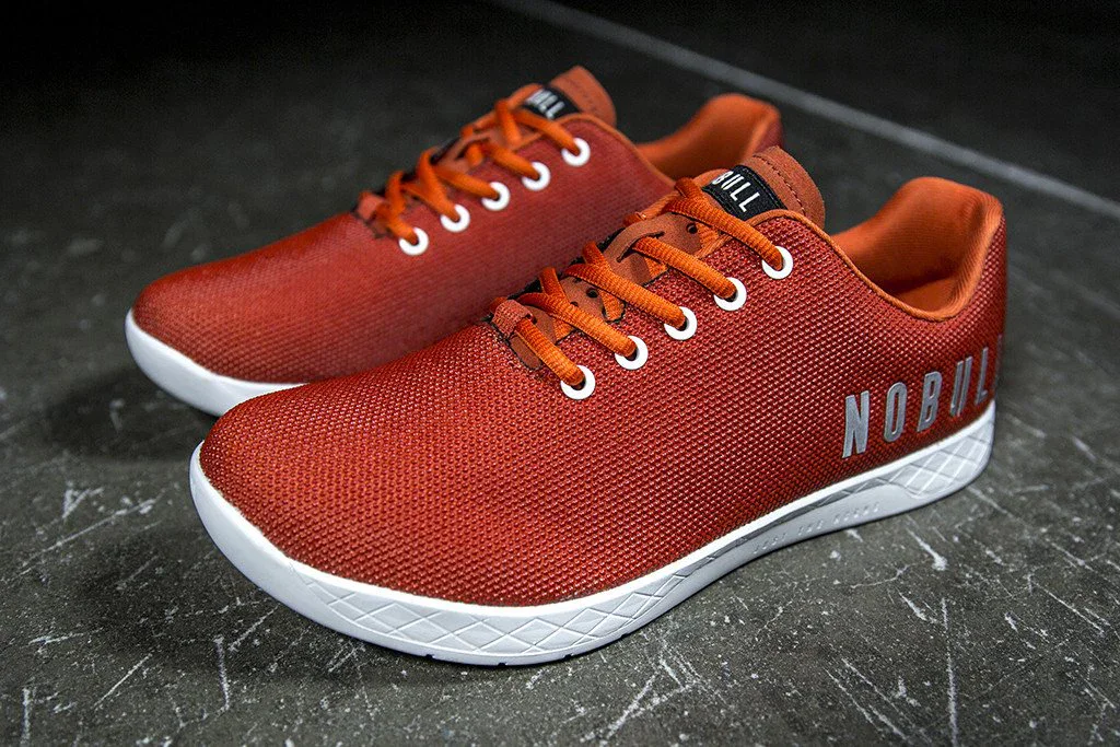 NoBull Superfacbric Trainer Burnt Orange/ White