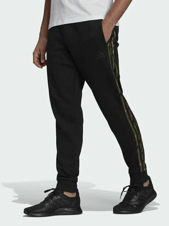 HE1871 Adidas Essentials Παντελόνι Φόρμας με Λάστιχο Μαύρο