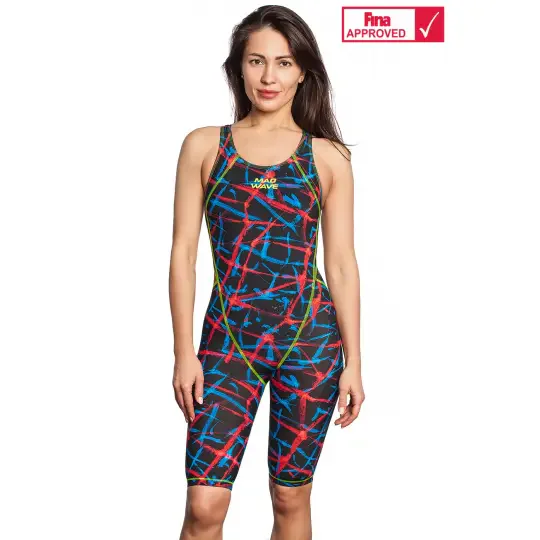 Mad Wave Revolution I3 Γυναικείο Ολόσωμο Μαγιώ M0261174I3W (Black/Red/Blue)