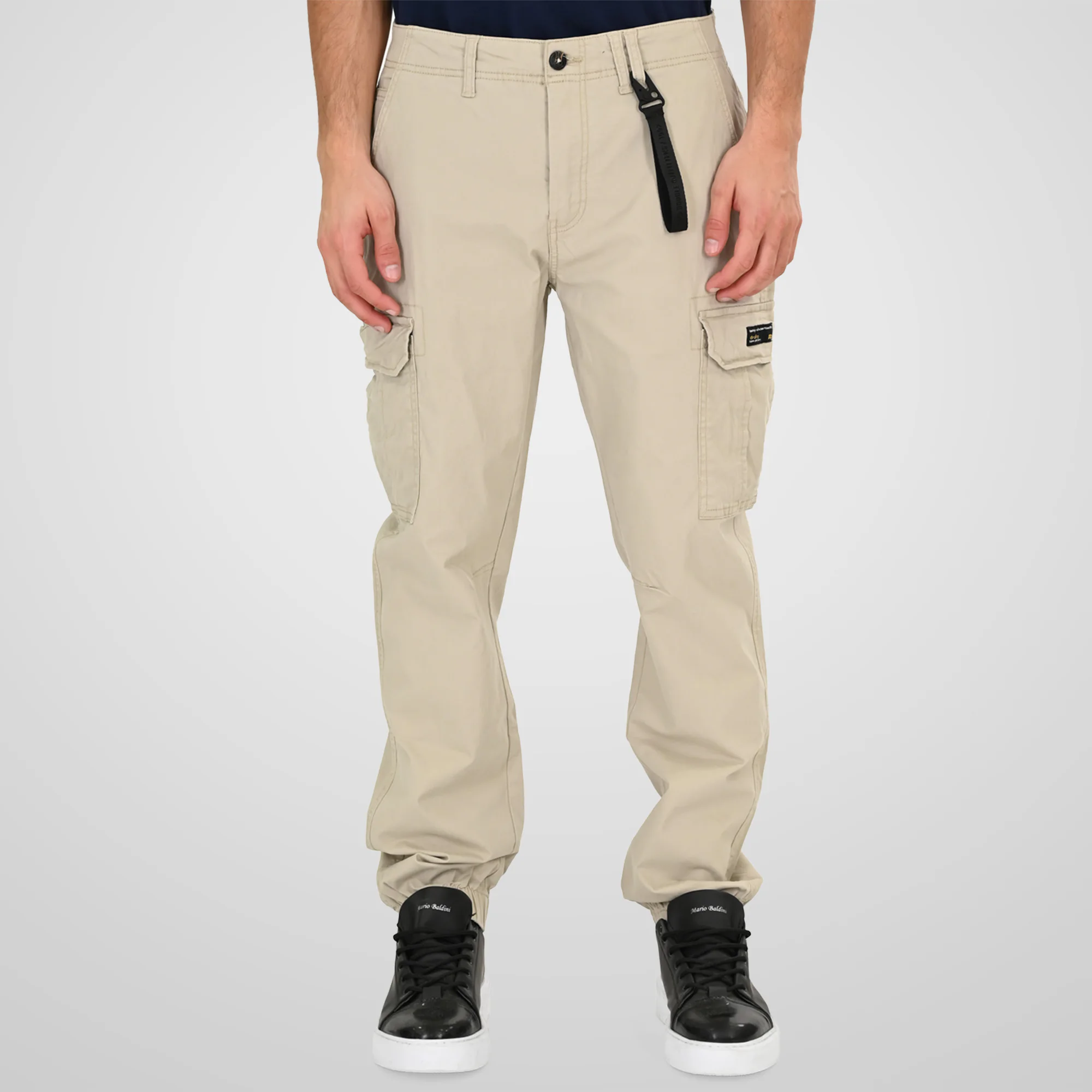 Double Cargo Παντελόνι με λάστιχο 261CCP-4097 Ice Grey