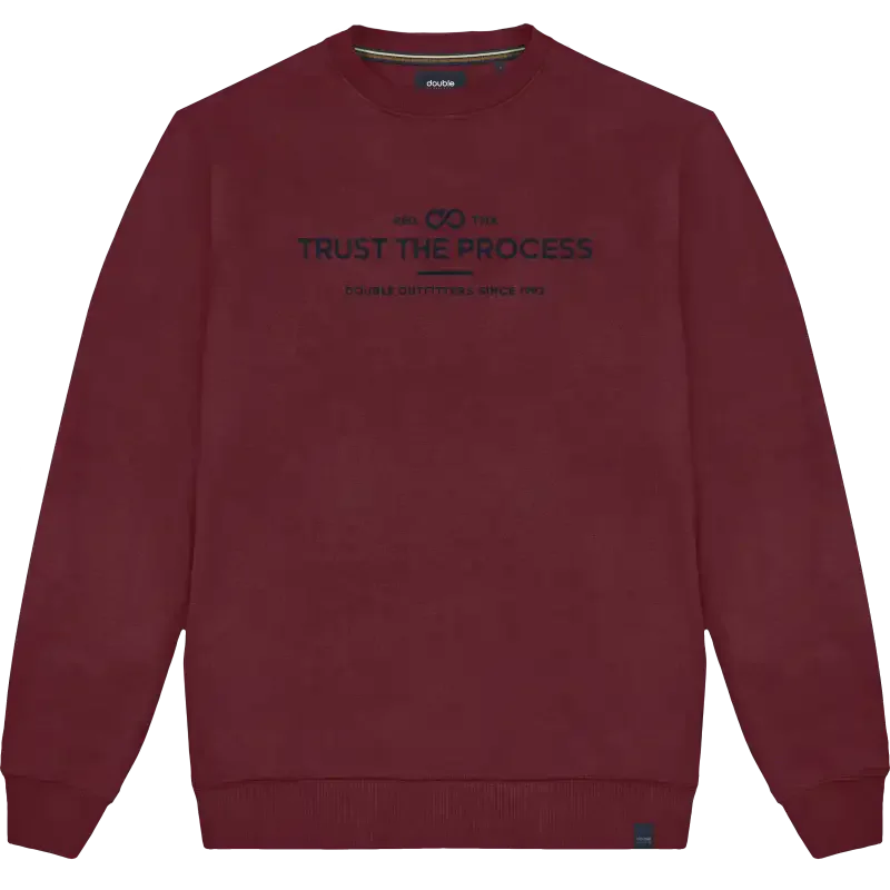 Double Φούτερ Brushed Fleece MTOP-1009 Deep Red