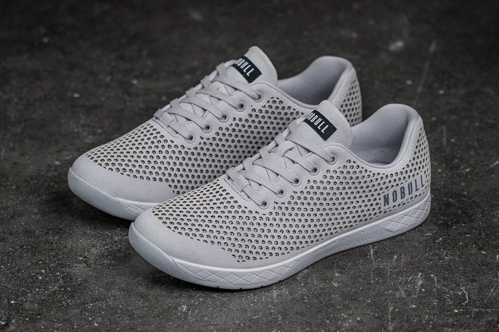NoBull Leather Trainer Grey/Light Grey