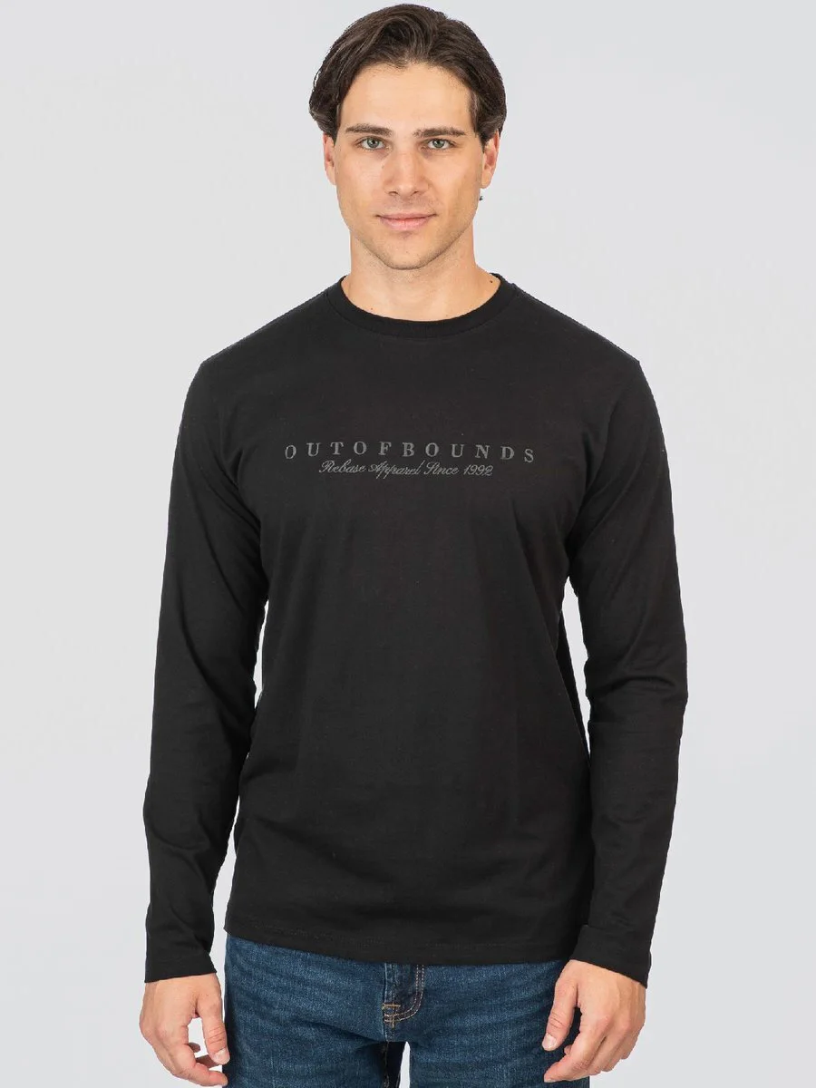 Rebase Ανδρική μπλούζα Casual 252RTS-9061 Black