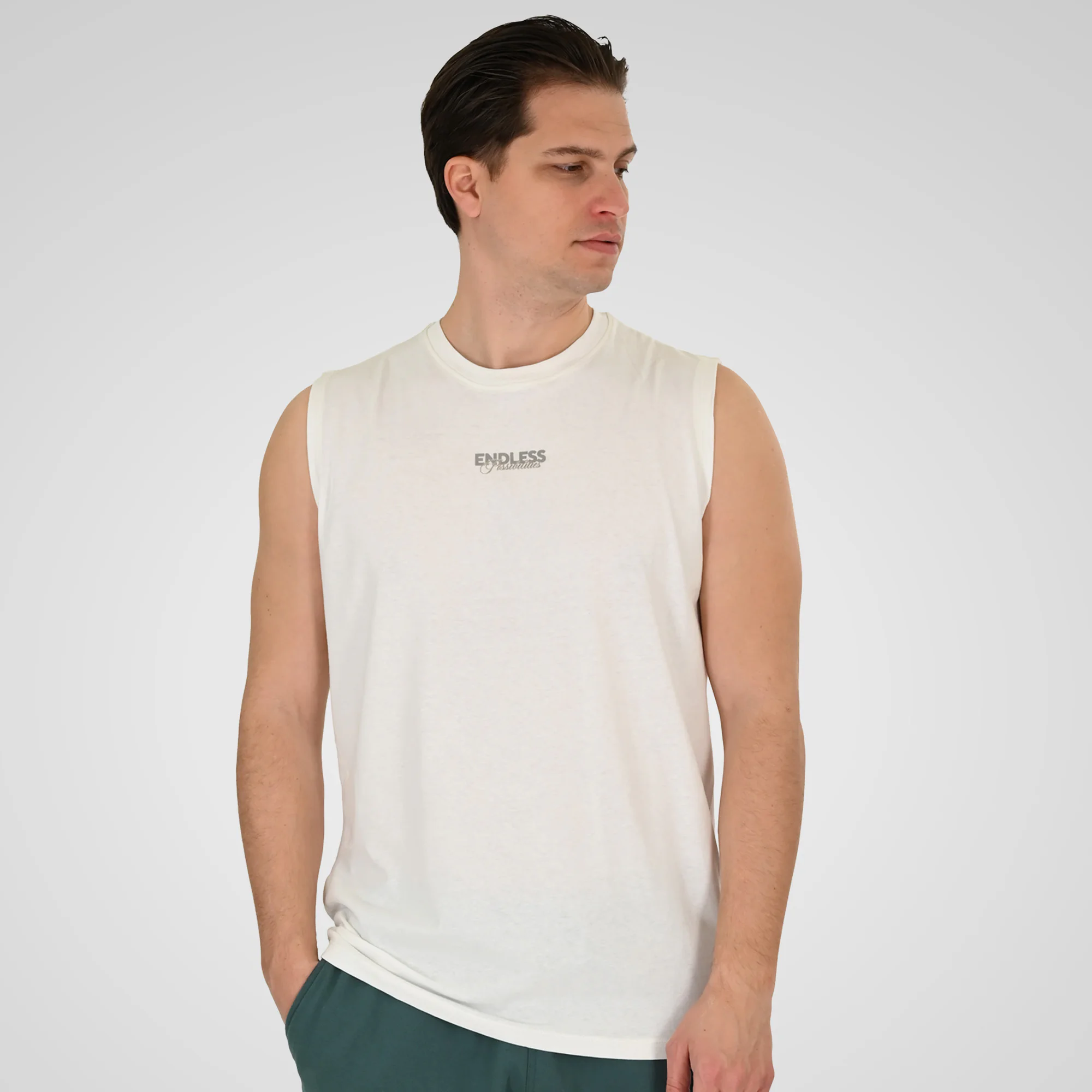 Double Αμάνικο Μπλουζάκι 261TSL-9136 Off White