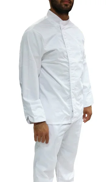 Cjacket 01 Σακάκι Μαγείρων Χρώμα Άσπρο
