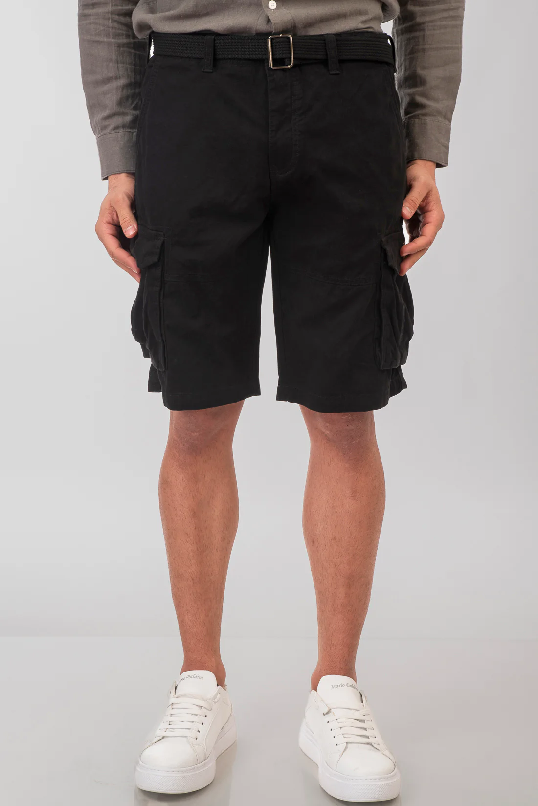 Double Ανδρική Βερμούδα Cargo 251MSHO-7011A Black