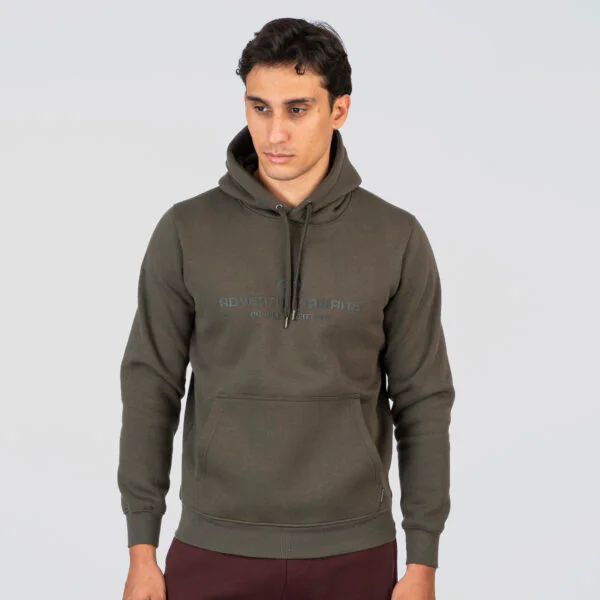Double Φούτερ με Στάμπα Υψηλής Πυκνότητας 252MTOP-1075 Khaki