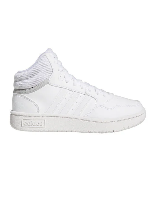 GW0401 Adidas Hoops 3.0 Mid  (Cloud White / Grey Two)