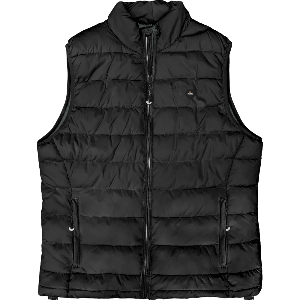 SMJK 022A Double Sleeveless Jackets (Μεγάλα Μεγέθη) Black