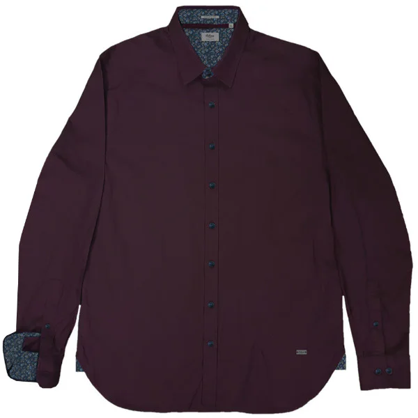 RGS-492 Rebase Ανδρικό πουκάμισο (dark wine)