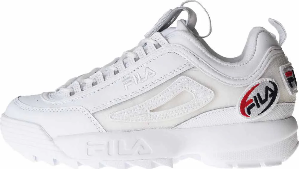 5FM00538-100 Fila Disruptor 2 Patches (WHT/WHT/WHT)