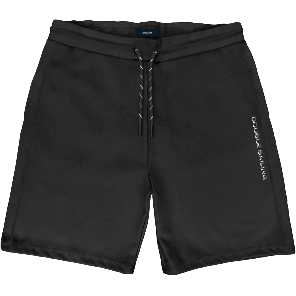 MS-605A Double Interlock Shorts (Μεγάλα Μεγέθη) Black