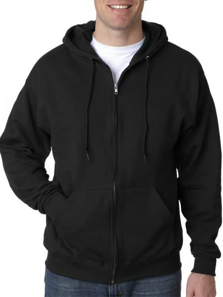 SWZ-280 Keya Hooded sweatshirt with full zip Χρώμα Μαύρο