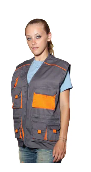 526 Fageo Vest Gray/Orange