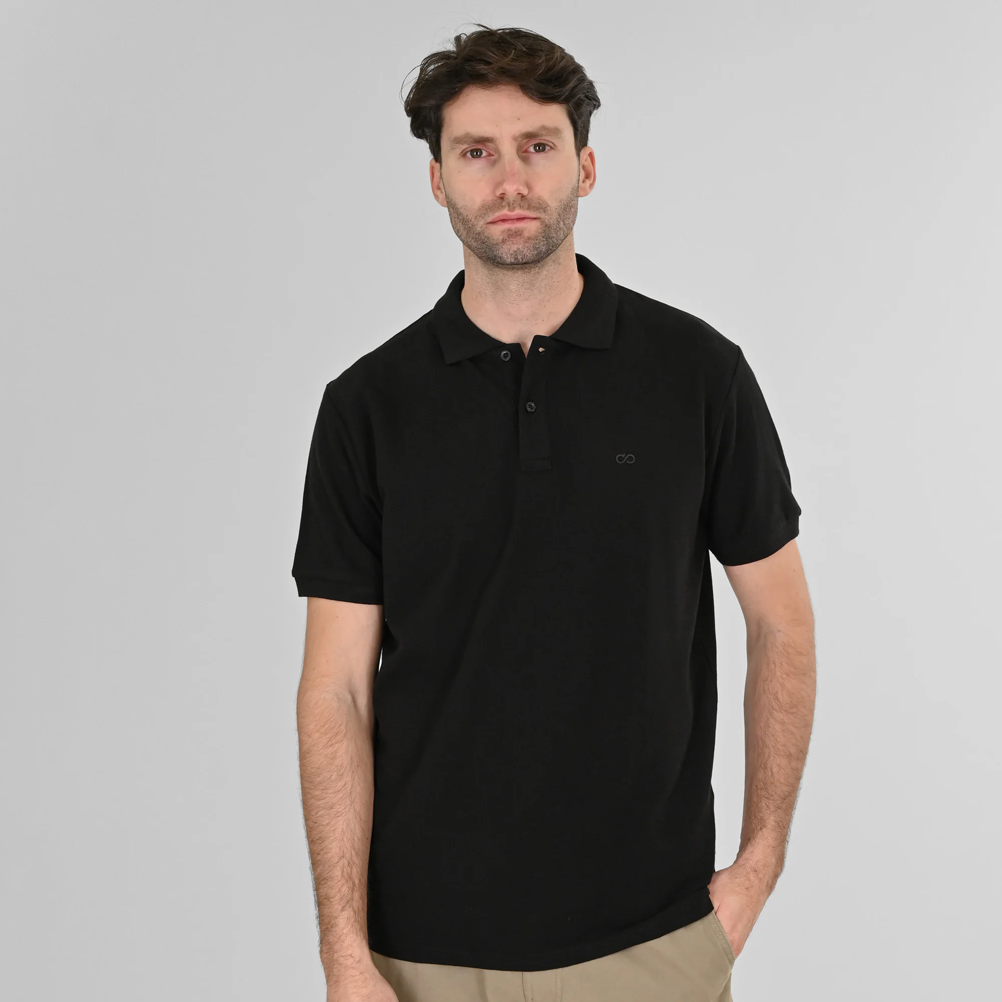 Double Polo Pique 261PS-3032 Black