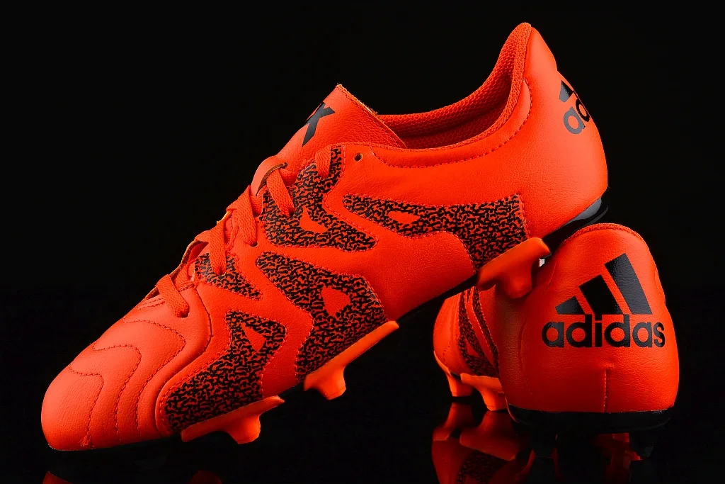B26969 Adidas X 15.3 FG/AG J Leather Πορτοκαλί