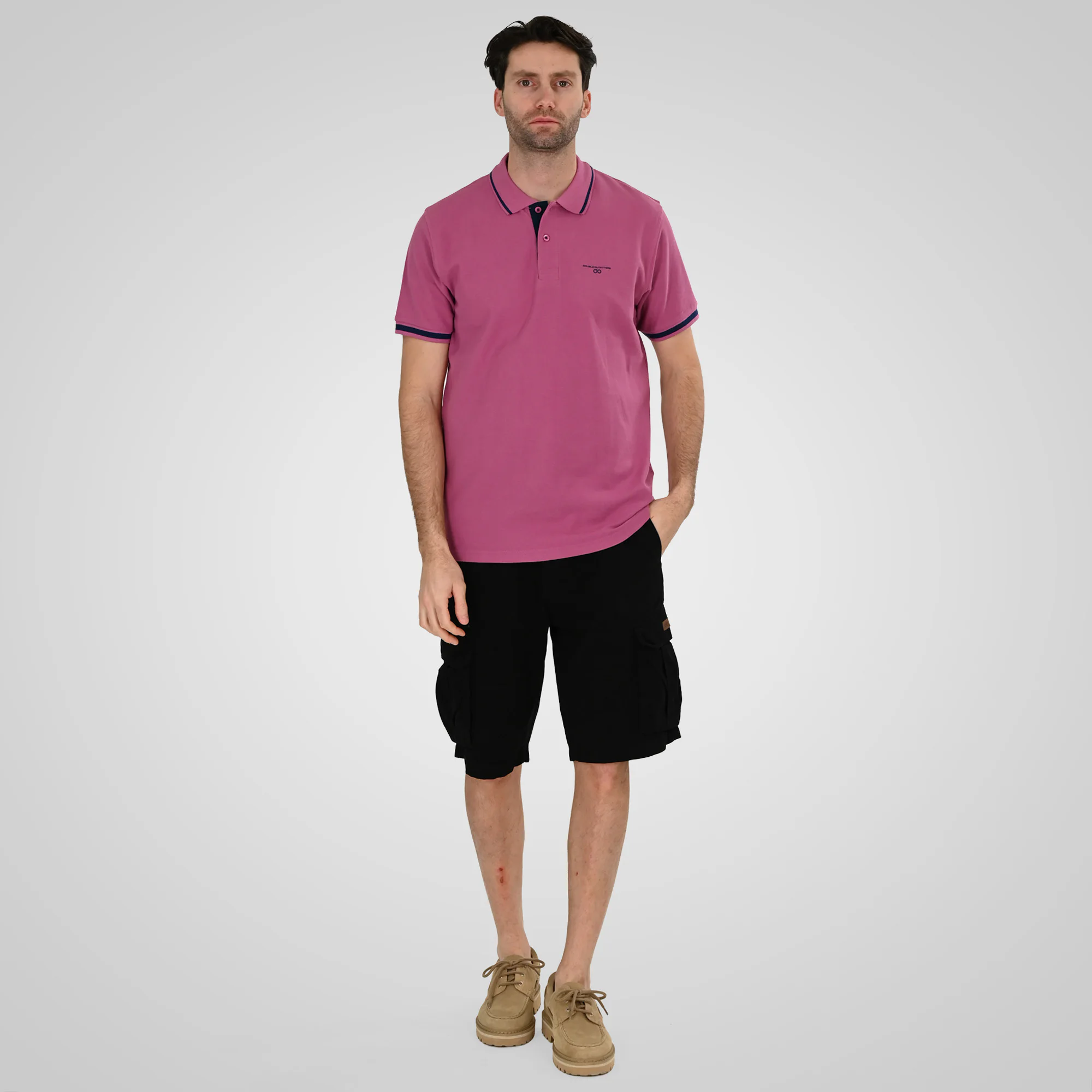 Double Polo Pique 261PS-3035 Dusty Rose