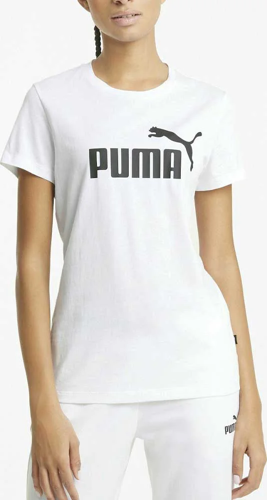 586774-02 Puma Logo Tee (Puma White)