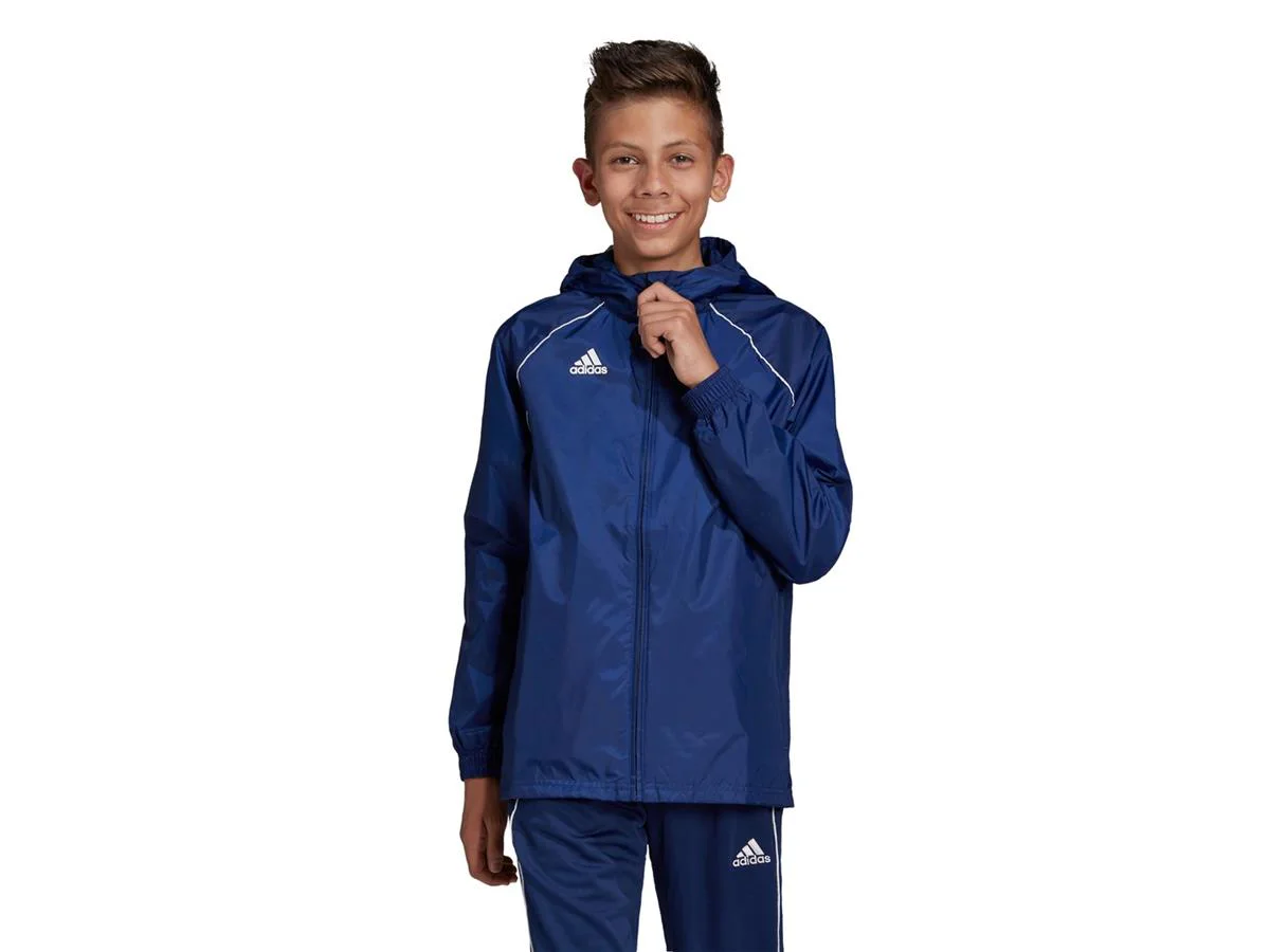 Adidas Core 18 Rain Jacket Y CV3742 Dark Blue