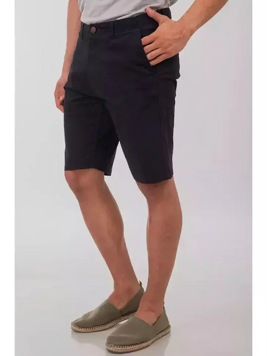 Double Ανδρική Βερμούδα Chino Double 251MSHO-7019 Navy