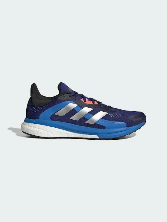 GX3056 Adidas Men SolarGlide 4 ST (Indigo/silver metalic/turbo)