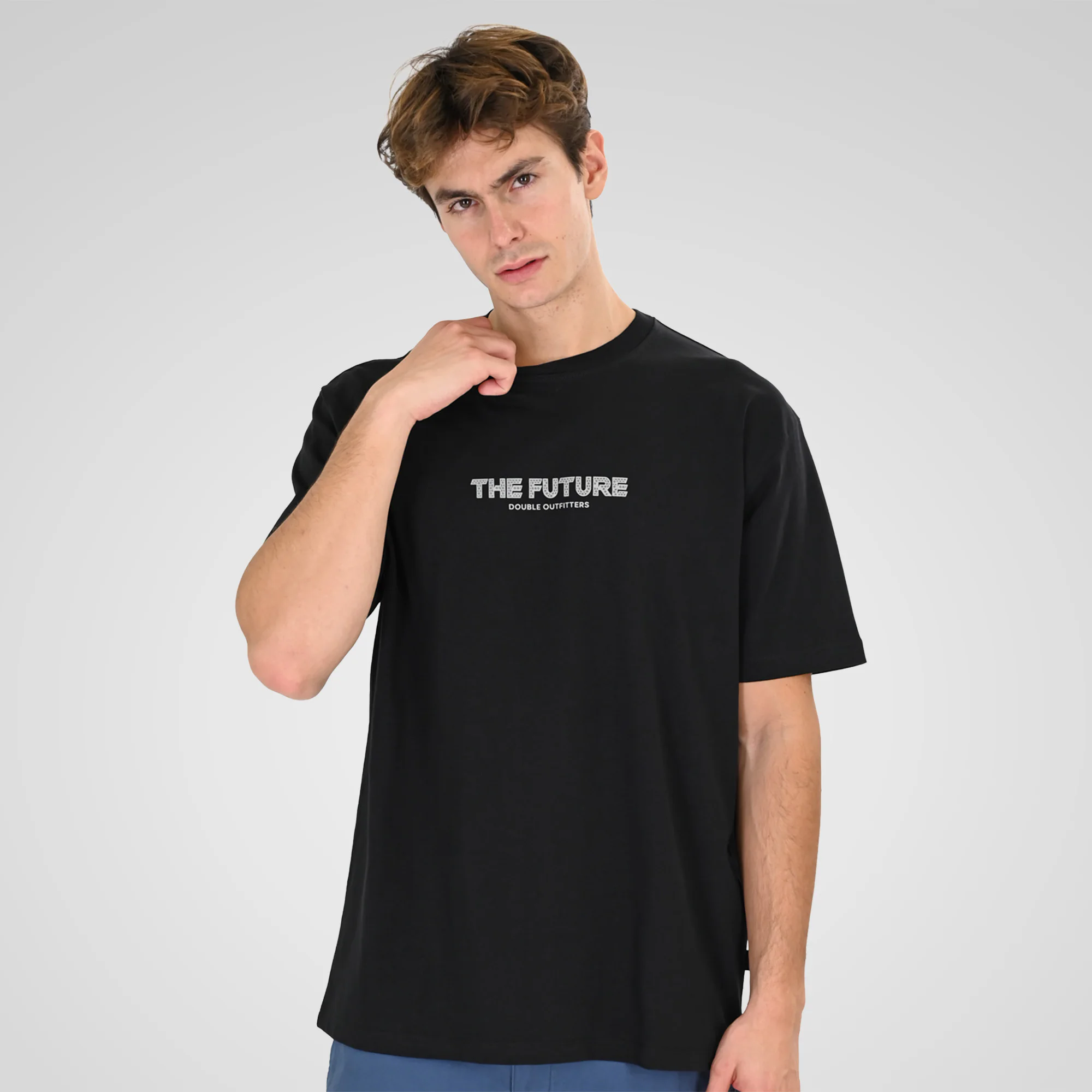 Double Κοντομάνικο Μπλουζάκι 261TS-9141 Black
