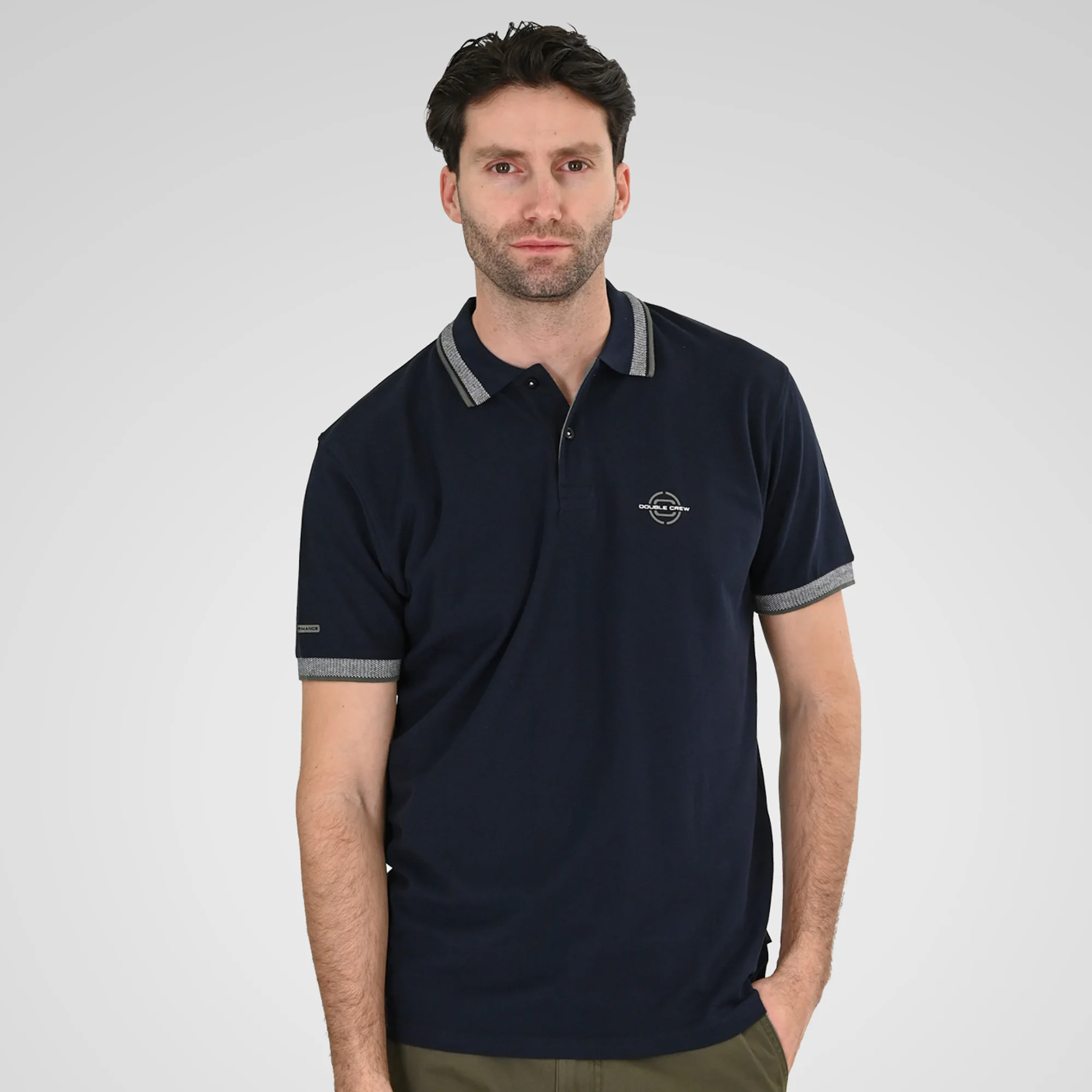 Double Ανδρικό Μπλουζάκι Polo 261PS-3077 Navy
