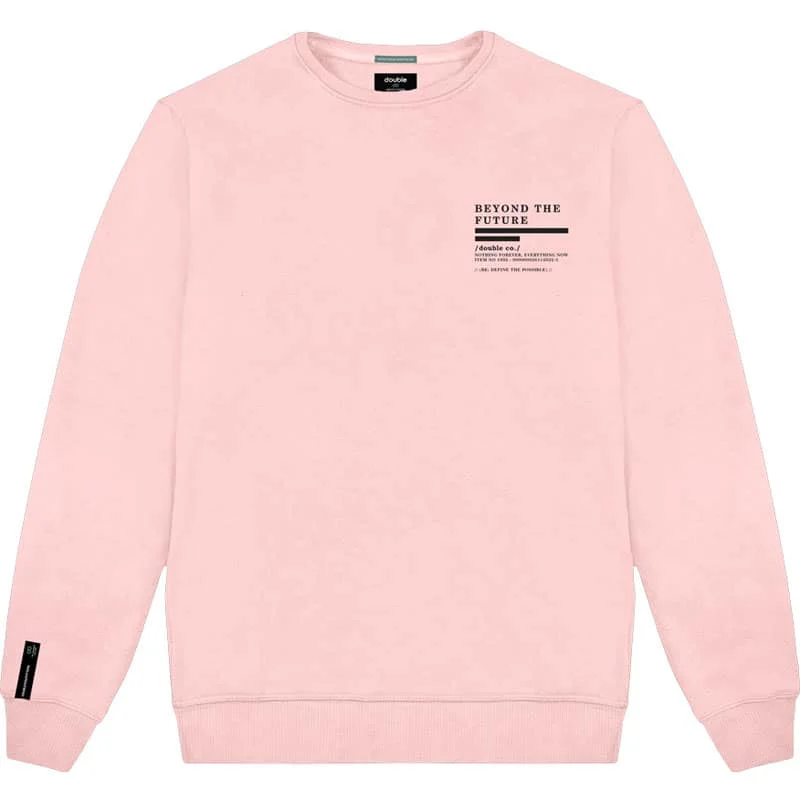 MTOP-82A Double Round Neck Brushed Fleece top  (Μεγάλα μεγέθη) (Pink)