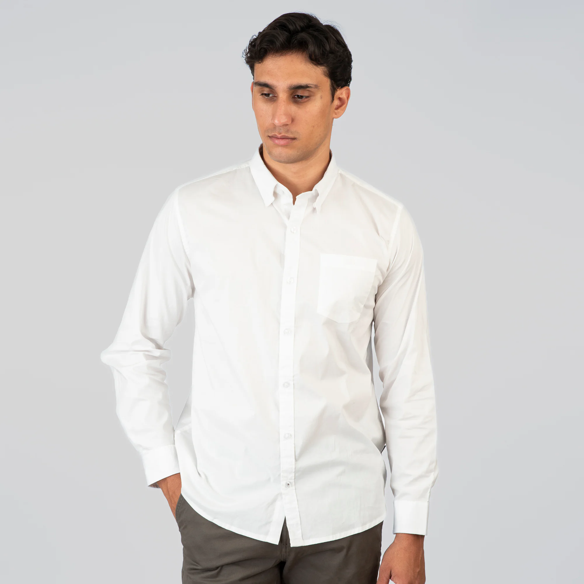 Double Ανδρικό Πουκάμισο 261GS-5072VA White