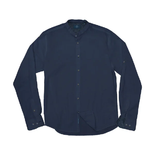 GS-504VA Double Slim Line Shirt Mao Collar (μεγάλα μεγέθη)(navy)