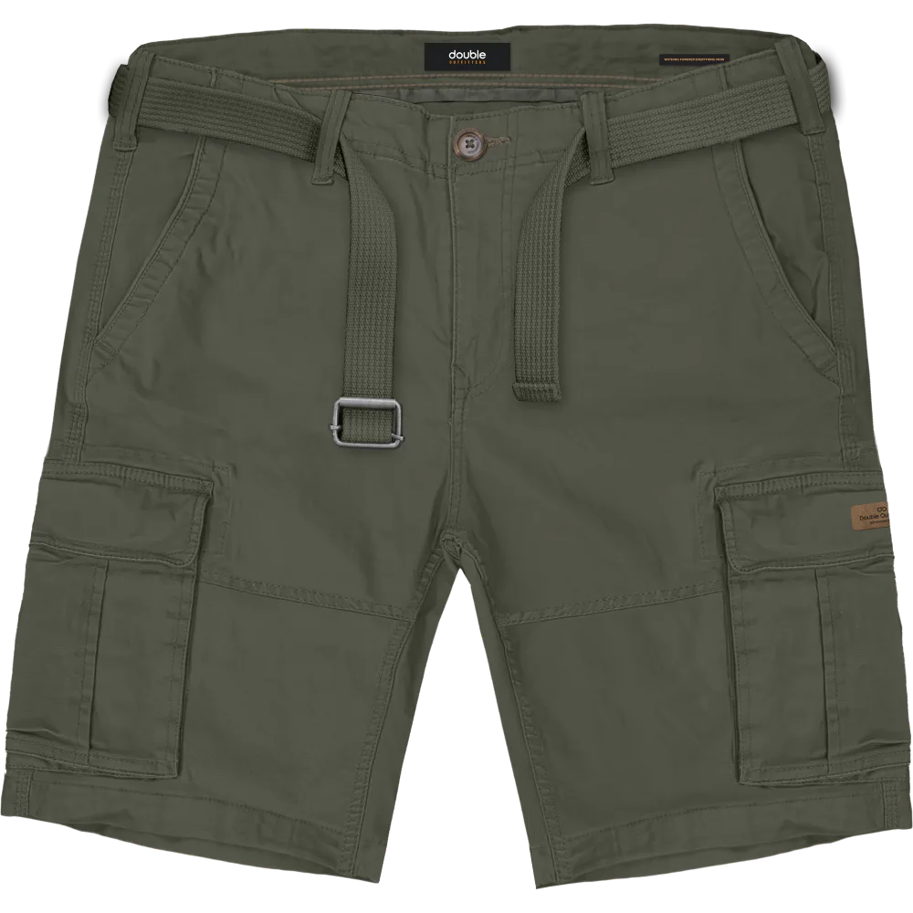 MSHO-711 Double Shorts Cargo With Belt Dk Khaki