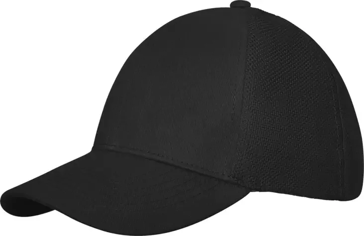 Elevate 6 Panel Cap Black (Με δυνατότητα εκτύπωσης)