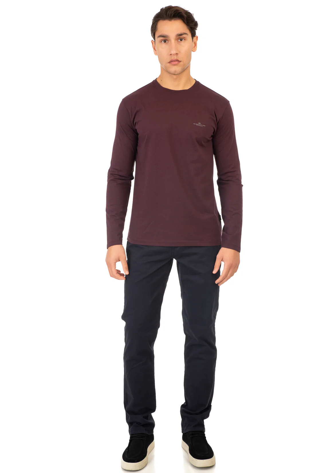 TS-9000A Double Φούτερ Mακό (Μεγάλα Μεγέθη) Plum