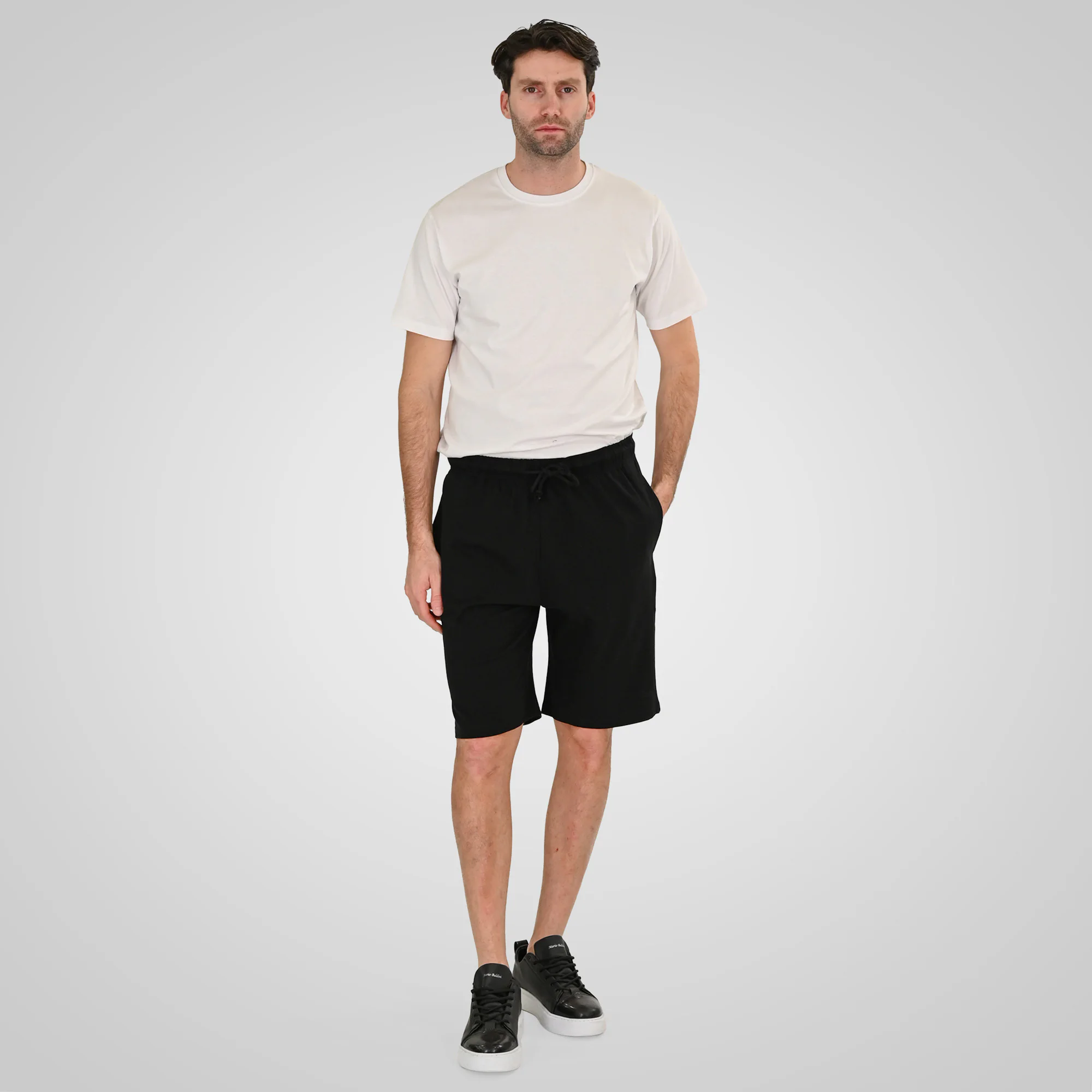 Double Ανδρική Μακό Βερμούδα 261MS-05 Black