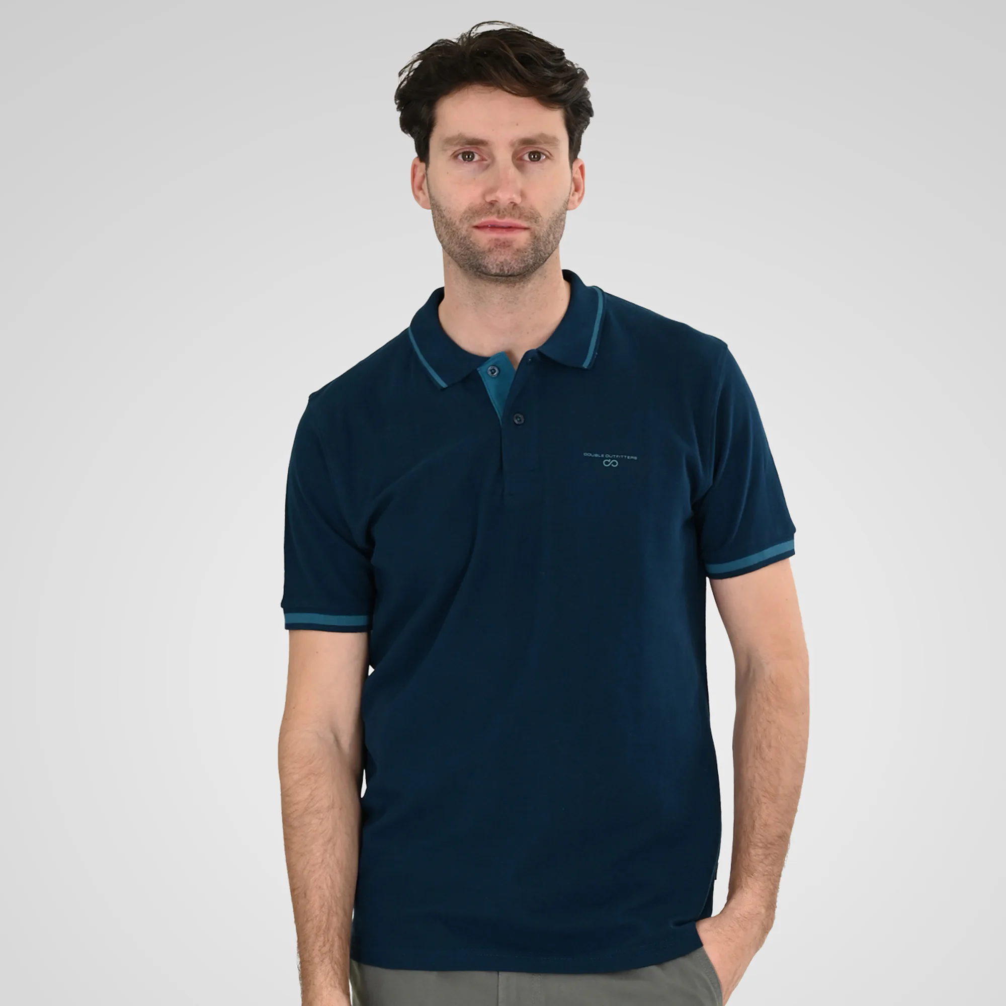 Double Polo Pique 261PS-3035 Petrol