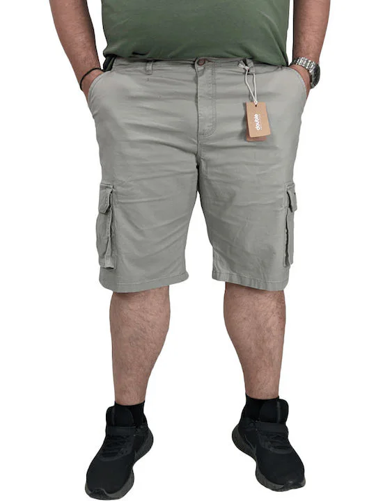 Double Ανδρικη Βερμούδα Cargo MSHO-143A Grey