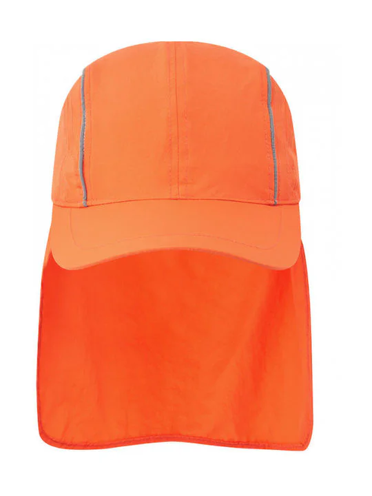 Portwest Καπέλο Ηλιοπροστασίας Breathable Sun Shield Cap Orange HA22 - Πορτοκαλί