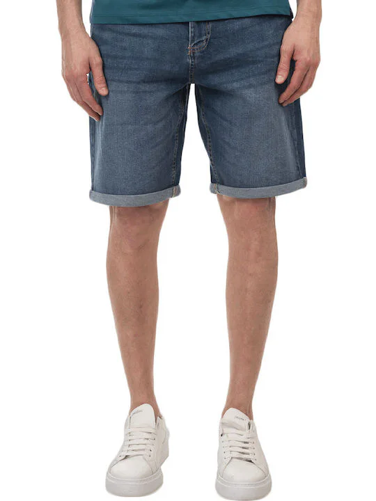 Double Ανδρική Βερμούδα Τζιν 251MJS-7015 Blue Denim