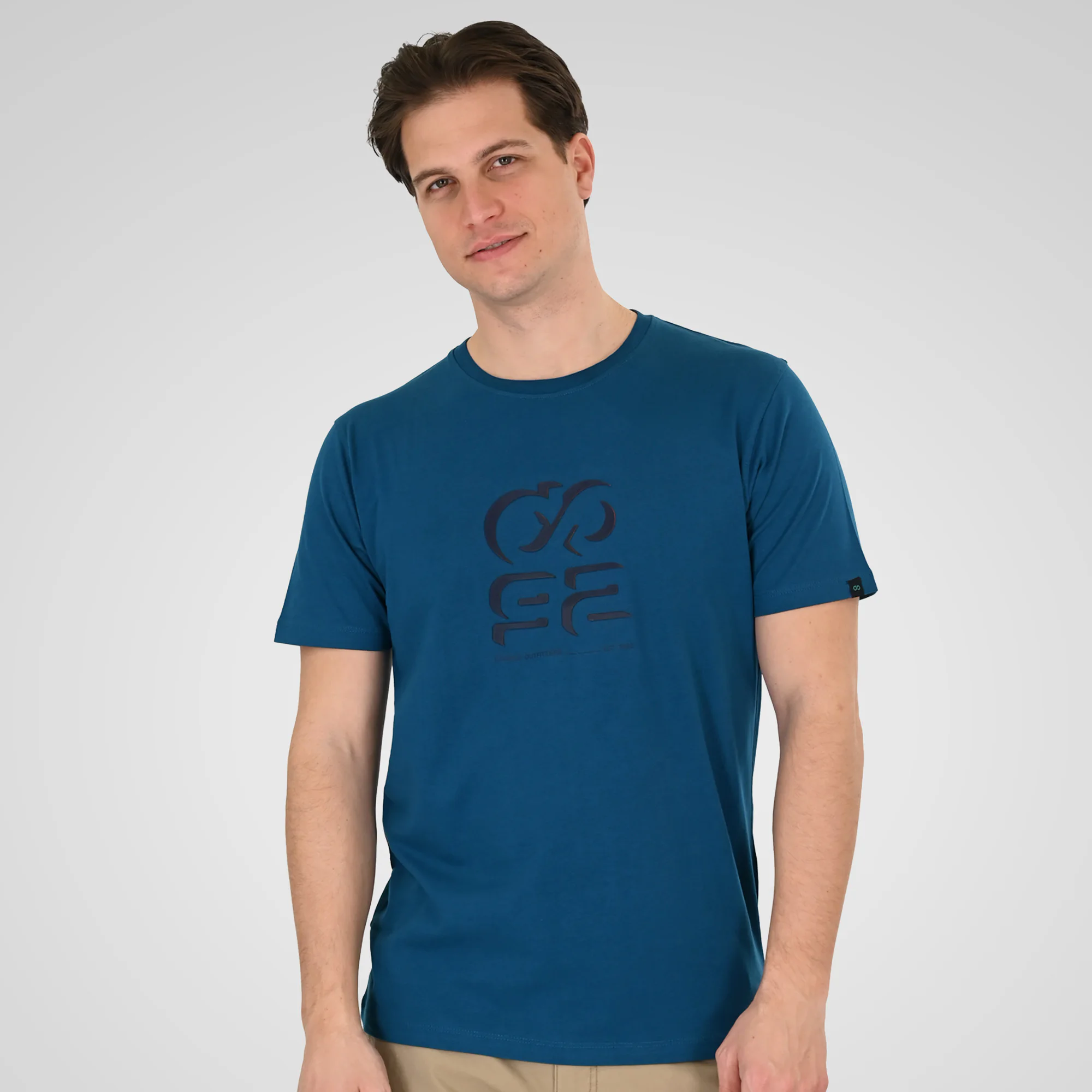 Double Κοντομάνικο Μπλουζάκι 261TS-9128 Ocean Blue