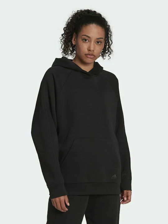 Adidas Wms Fleece Hoodie Black HC8823