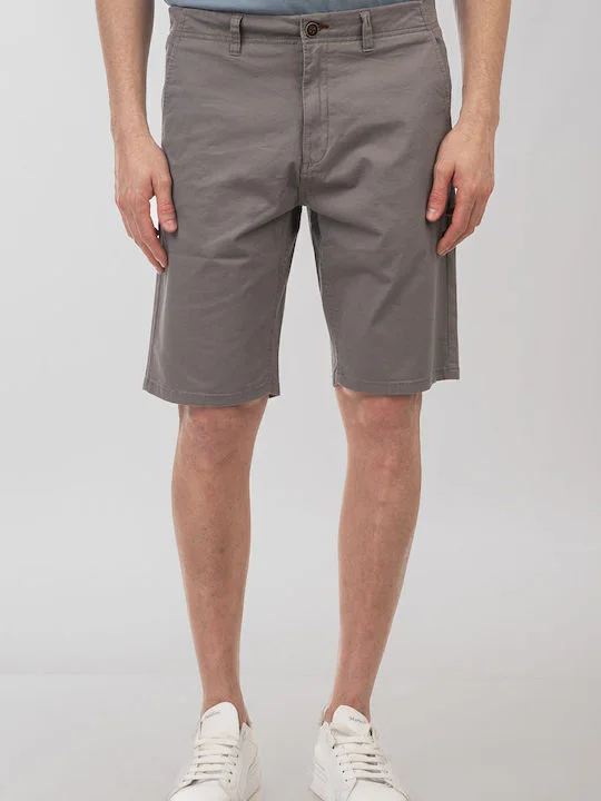 Double Ανδρική Βερμούδα Chino Double 251MSHO-7019 Grey