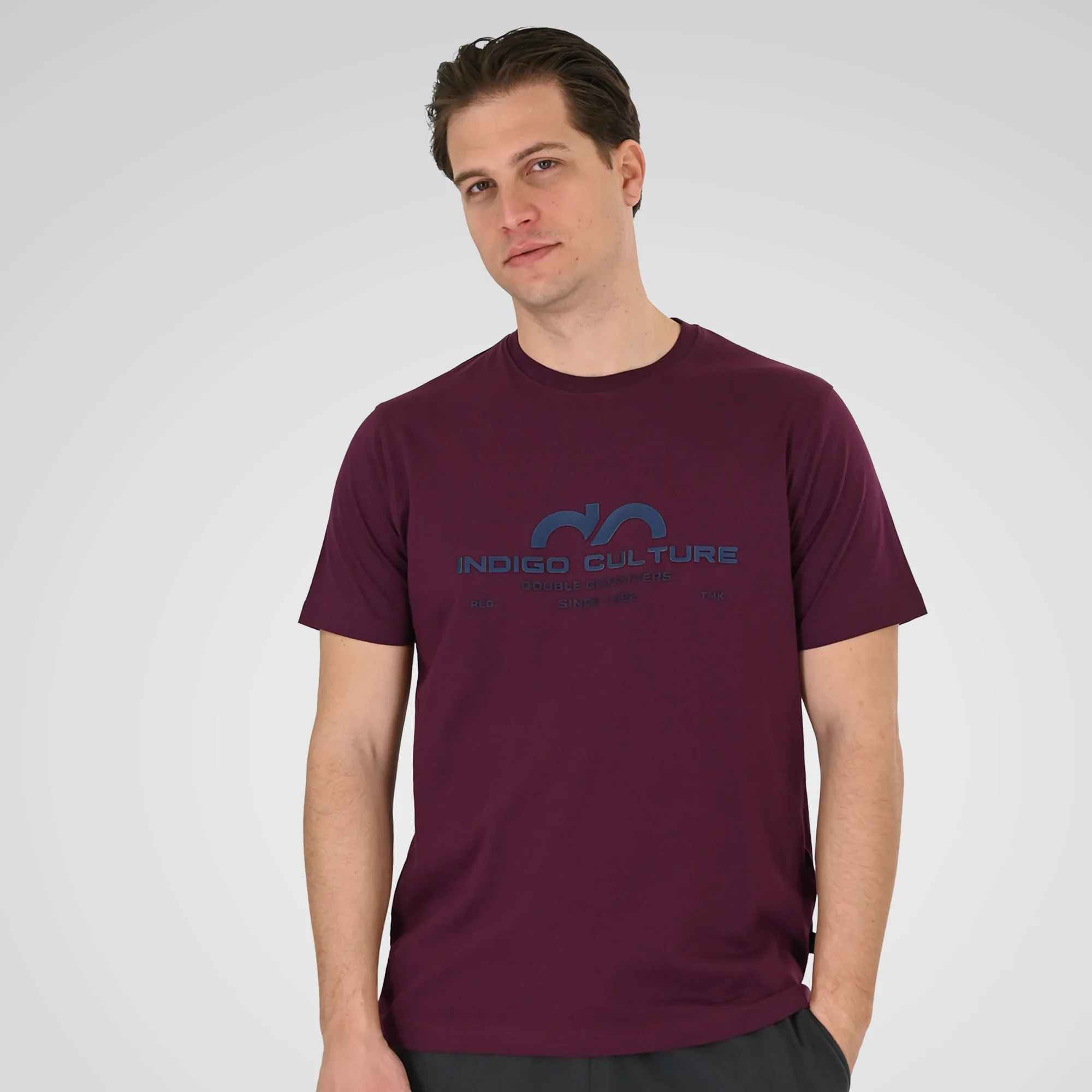 Double Κοντομάνικο Μακό Μπλουζάκι 261TS-9124 Dk Rasberry