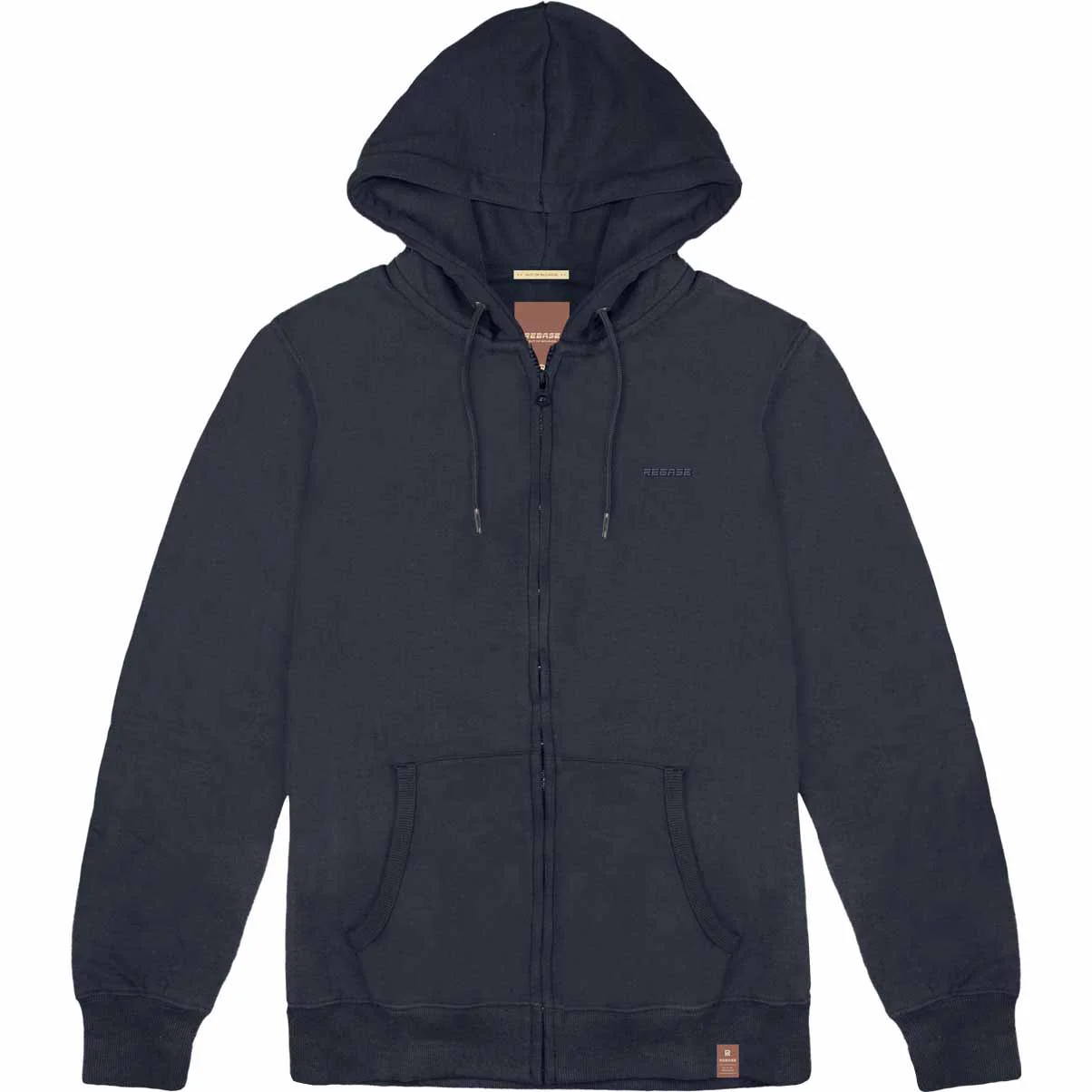 RMTOP-78A Rebase Brushed Fleece Full Zip Hoodie (Μεγάλα μεγέθη) (Navy)